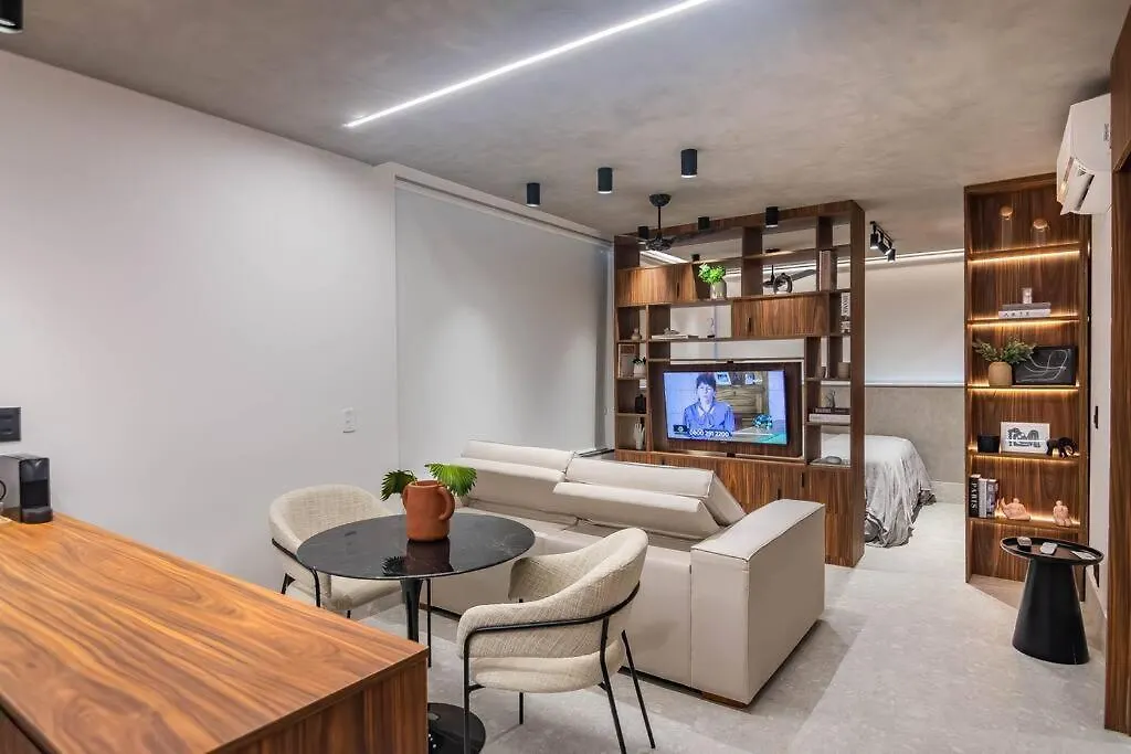 Studio Luxo Faria Lima Arthur Casas Ferreira Lobo Sao Paulo Apartment